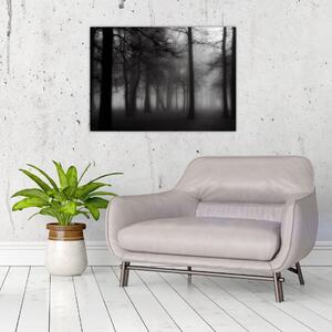 Kép - erdő a ködben (70x50 cm)