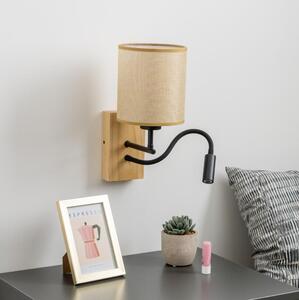 Brilagi Brilagi - LED Fali lámpa NUBILA WOOD 1xE27/25W/230V +LED/3W tölgy/világosbarna BG1564Q