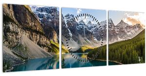 Kép - Kanada, Banff Nemzeti Park, Moraine Lake (órával) (90x30 cm)
