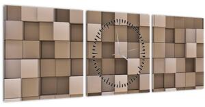 Kép - bézs kocka (órával) (90x30 cm)