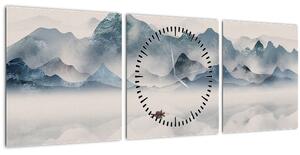 Kép - Kék-hegyi völgy (órával) (90x30 cm)