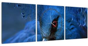 Kép - Koronás galamb (órával) (90x30 cm)