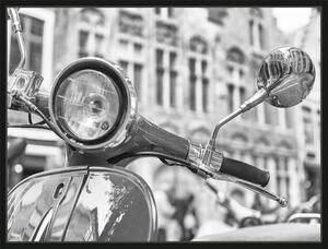 Motoros világ - keretezett vászonkép