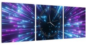 Kép - Neon tér (órával) (90x30 cm)