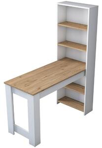 Milano White and Walnut kozmetikai asztal
