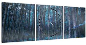 Kép - varázslatos erdő (órával) (90x30 cm)