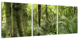 Trópusi esőerdő kép (órával) (90x30 cm)