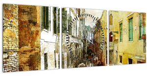 Kép - Utca Velencében (órával) (90x30 cm)