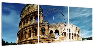 Kép - Colosseum Rómában, Olaszországban (órával) (90x30 cm)