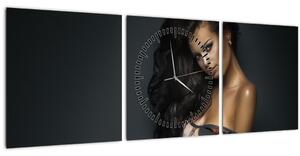 Kép - portré a csábító nőről (órával) (90x30 cm)