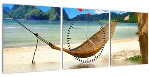 Kép - Relaxálás a tengerparton (órával) (90x30 cm)