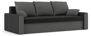 PANAMA kanapéágy, normál szövet, hab töltőanyag, szín - fekete / szürke