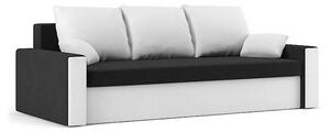 PANAMA kanapéágy, normál szövet, hab töltőanyag, szín - fekete / fehér