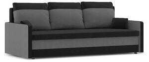 MILTON kanapéágy, normál szövet, hab töltőanyag, szín - fekete / szürke
