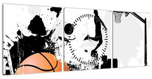 Kép - Kosárlabdázó (órával) (90x30 cm)