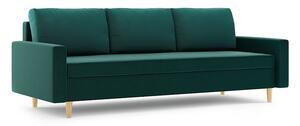 BELLIS kanapéágy, PRO szövet, bonell rugóval, szín - smaragdzöld