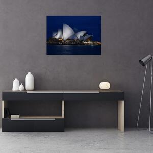 Sydney éjszakai kép (üvegen) (70x50 cm)
