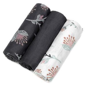 Tetra Floral 3 db pamut pelenka, 70 x 70 cm - T-TOMI