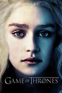 Művészi plakát Game of Thrones - Daenerys Targaryen, (26.7 x 40 cm)