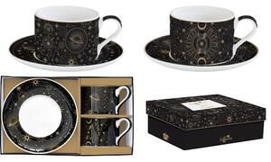 Porcelán csésze+alj 240ml, 2 személyes, dobozban, Coffee Mania, Celestial