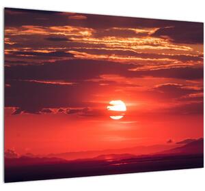 Színes nap képe (üvegen) (70x50 cm)
