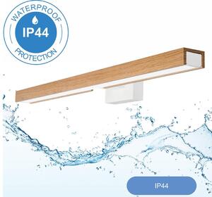 Brilagi Brilagi-LED fürdőszobai tükörmegvilágítás WOODY MIRROR LED/12W/230V IP44 tölgy/fehér BG0884