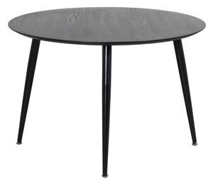 Dipp kerek étkezőasztal Ø115 (fekete / fekete)