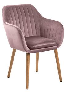 Emilia VIC fotel rózsaszín/natúr