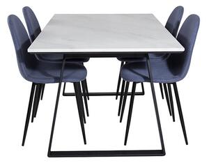 Estelle Polar asztalkészlet márvány fehér/kék