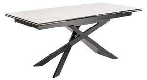 Euphoria étkezőasztal 180-220-260 cm fekete-fehér