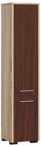 AKORD FIN Fürdőszobai Oszlopszekrény 140cm Sonoma Tölgy/Wenge