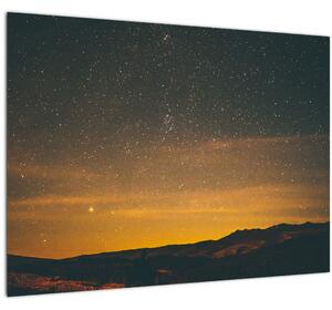 Egy csillagos ég képe (üvegen) (70x50 cm)