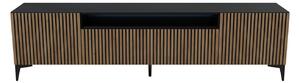 TV asztal RTV Cora Craftsman tölgy-fekete 200 cm