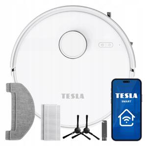 Tesla RoboStar iQ660 robotporszívó felmosóval fehér