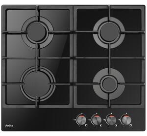 Amica PGCA6100APB Beépíthető Gáz Főzőlap 59cm Fekete