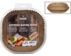 Betét Air Fryer Sütőhöz, 20x20x4,5 cm, 50 db