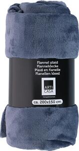 Takaró flanel 200x150cm 240 gsm kék
