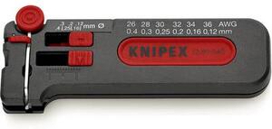 KNIPEX vékony vezeték és huzal csupaszoló, blankoló kés, drótvágóval 0.12-től 0.4 mm-ig (12 80 040 SB)