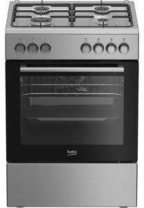 Beko FBE62130GXDN tűzhely Szabadonálló tűzhely Elektromos Gáz Fekete