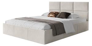 PORTO kárpitozott ágy, 160x200 cm. Krém
