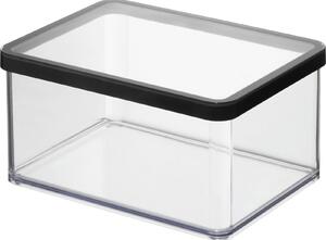 Rotho Loft Ételtároló és rendszerező doboz 2.25L - Átlátszó/Fekete