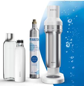 Brita SodaTRIO Szódagép 2 palackkal és CO2 patronnal Fehér