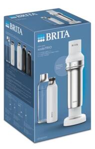 Brita SodaTRIO Szódagép 2 palackkal és CO2 patronnal Fehér