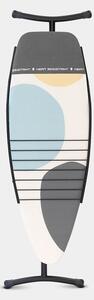 BRABANTIA Heat-Resistant Parking Zone vasalódeszka 1350x450mm - D méret. hőálló pihentető zóna. ülve vasaláshoz. D=35mm fekete váz. tavaszi buborékok huzat - 134784