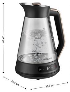 Catler SWK 1595BK üveg vízforraló hőmérsékletszabályozóval 1,5l