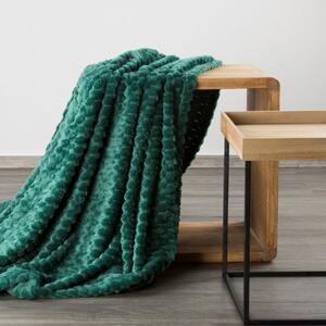 Vastag takaró zöld színben, modern mintával Szélesség: 150 cm | Hossz: 200 cm