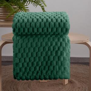 Vastag takaró zöld színben, modern mintával Szélesség: 200 cm | Hossz: 220 cm