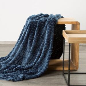 Vastag takaró kék színben, modern mintával Szélesség: 200 cm | Hossz: 220 cm