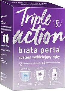 White Pearl, Triple Action Teeth Whitening System Gel 50 ml + Liquid 100 ml + Paste 30 ml - Long shelf life!