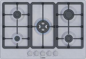 Bosch PGQ7B5K90 Beépíthető Gáz Főzőlap 5 Égős Wok Égő 75cm Rozsdamentes Acél